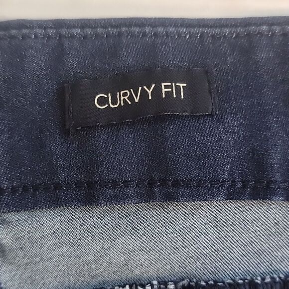 Lee Modern Series Curvy Fit Navy Casual Pants Womens Plus Size 22S - Picture 10 of 14